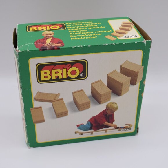 Brio Railway 33354 Wooden 60 Pieces Graded Supports Vintage Track Risers Thomas - Picture 5 of 7